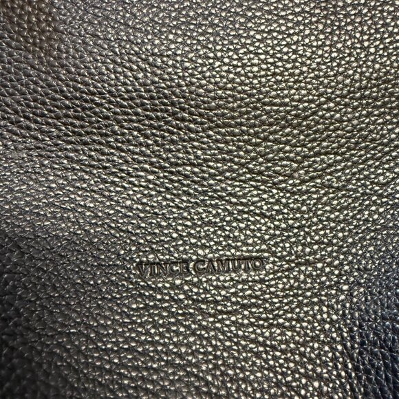 VINCE CAMUTO Areli Noir Stud Trim Leather Tote Bag - Picture 5 of 13